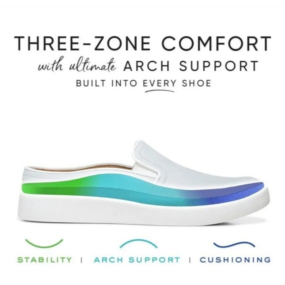 Vionic Effortless Casual Supportive Slip-on Shoes in White Nubuck - Picture 15 of 16